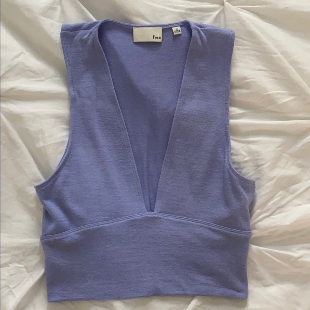 Free People Periwinkle crop top
